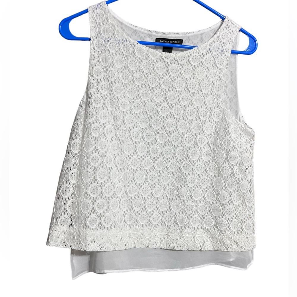 banana republic white top